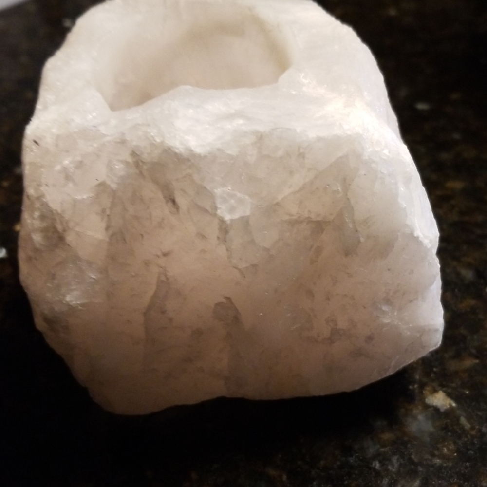 Rose Quarts Votive Holder - Picture 4 of 4
